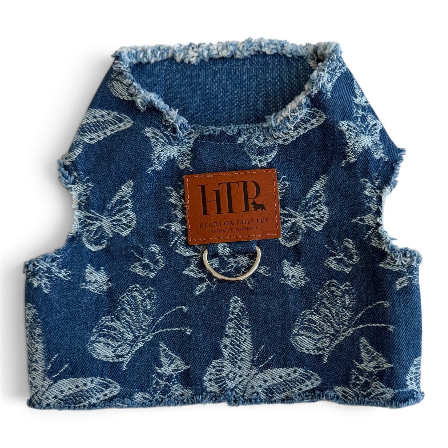 Printed Butterfly Denim Harness
