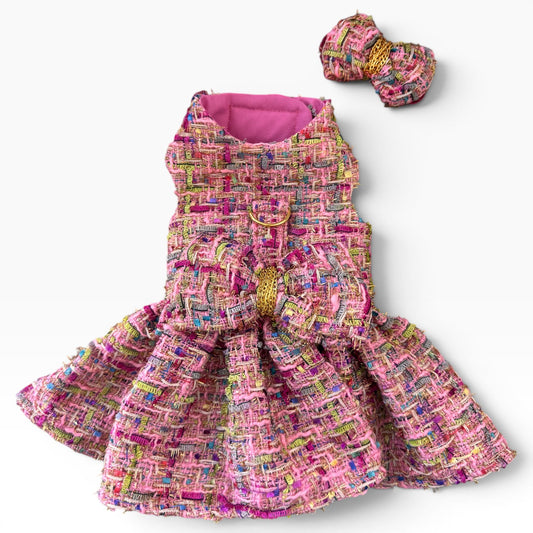 The Paris Multi Tweed Couture Dress