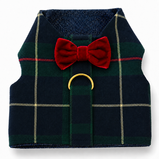 Green Plaid Harness