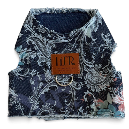 Printed Paint Denim Harness