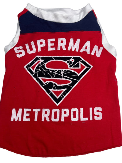 Upcycled Dog Tank - XL "SUPER METRO""