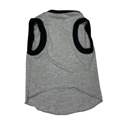 Upcycled Dog Tank - L "KISS VERTICAL"