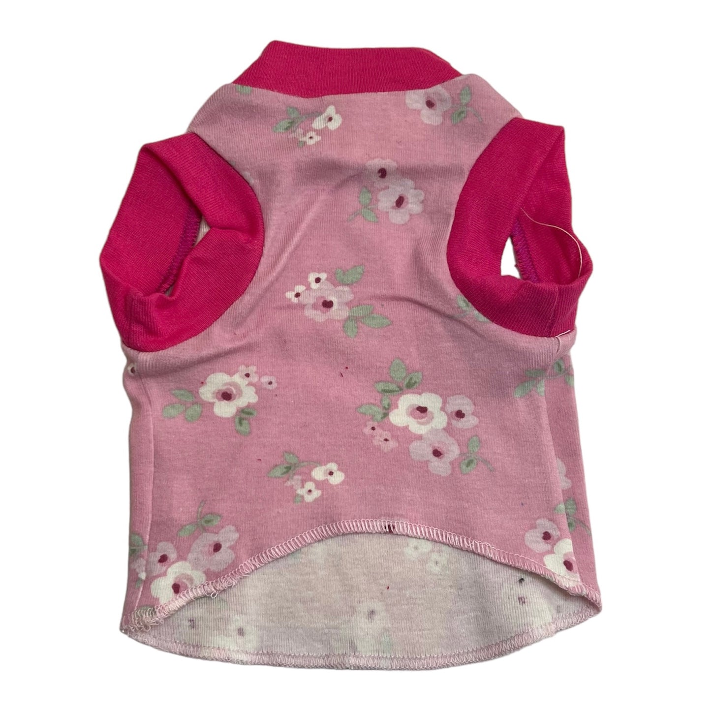 Upcycled Dog Tank - XS "FLOWERS"